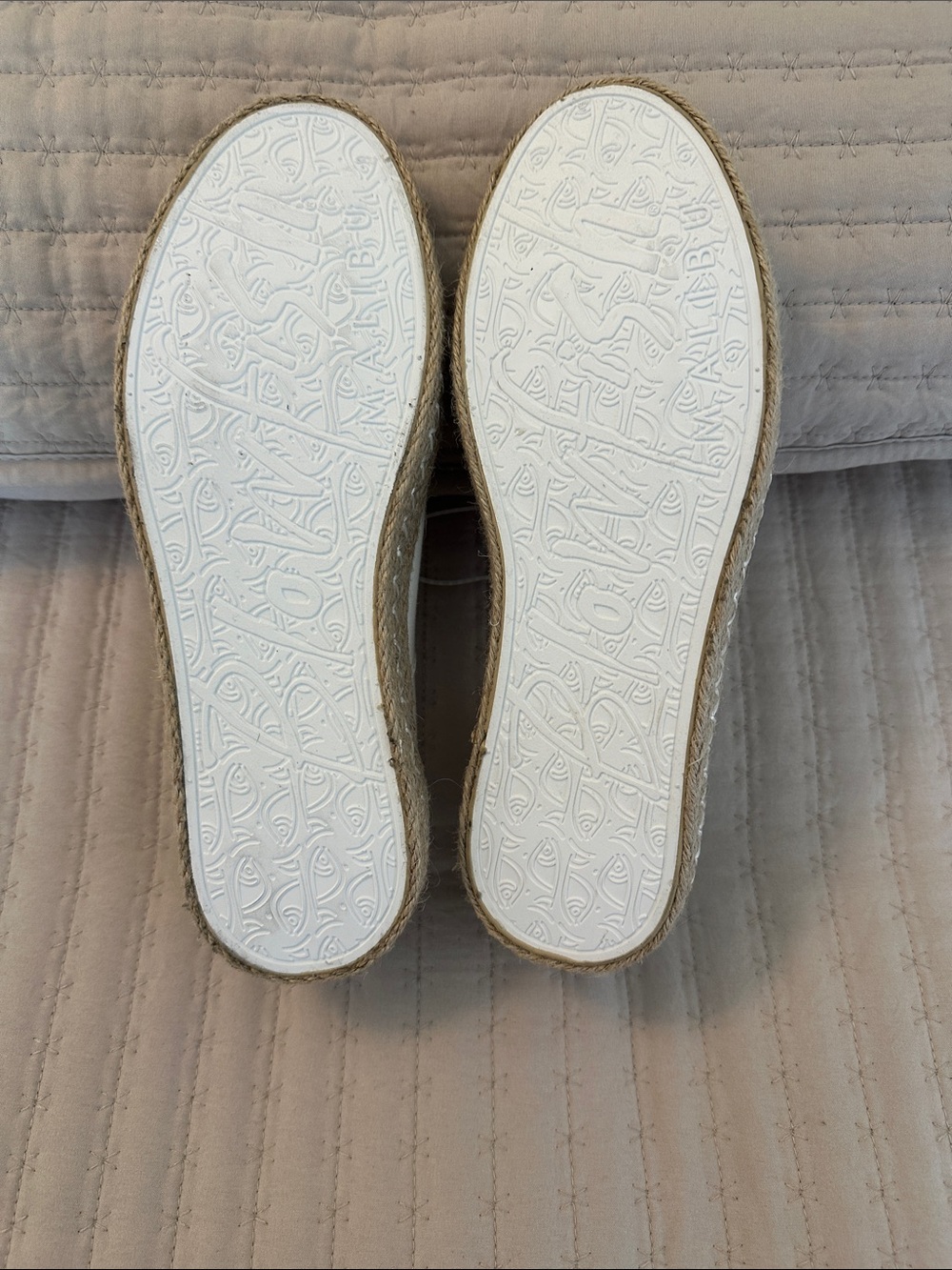 NWT Blowfish Malibu Buenos Espadrille Canvas Platform Sneakers Cream 8.5 - Picture 3 of 11